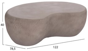 ΤΡΑΠΕΖΙ ΣΑΛΟΝΙΟΥ GERSON HM18151.03L FIBER CEMENT ΣΕ ΓΚΡΙ--122x78,5x40Υεκ.