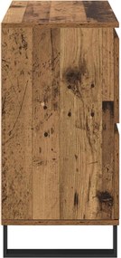 vidaXL Πλαϊνό γραφείο Παλιό ξύλο 60 x 35 x 70 cm