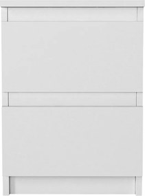 Κομοδίνο Breve Megapap χρώμα λευκό 39,8x41,8x55εκ.