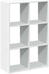 vidaXL Βιβλιοθήκη/Διαχωριστικό Χώρου Λευκό 69,5x29x103,5εκ. Επεξ. Ξύλο