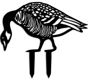 Διακοσμητικό Δαπέδου Κήπου Goose 565TNL1265 44x50cm Black Aberto Design Metal