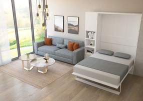 Κρεβάτι Τοίχου με Τραπέζι Smart 140x190cm