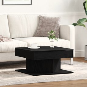 vidaXL Τραπεζάκι σαλονιού Μαύρο Δρυς 57x57x30 εκ. Φτιαγμένο από ξύλο