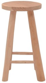 Σκαμπό Charloce teak ξύλο σε φυσική απόχρωση Φ35x62εκ 35x35x62 εκ.