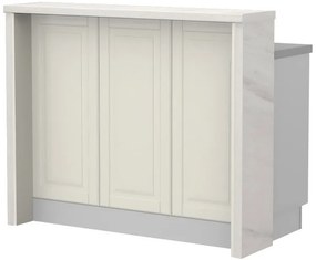 Πάγκος νησίδας Toscana-Μήκος: 120 εκ.-White Marble