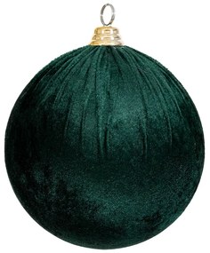 Χριστουγεννιάτικη Μπάλα Βελούδινη Κυπαρισσί 25εκ. iliadis 90616