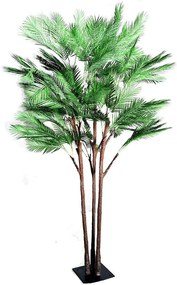 Τεχνητό Δέντρο Φοίνικας Χαμαιδωρέα 6380-6 180x25cm Green Supergreens Υαλοβάμβακας