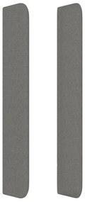vidaXL Κεφαλάρι με Πτερύγια Σκούρο Γκρι 183x16x118/128 εκ. Υφασμάτινο