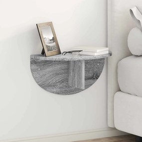 vidaXL Ράφι Τοίχου Γκρίζο Σονομα 48 x 24 x 24 εκ
