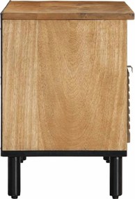 vidaXL Ντουλάπι τηλεόρασης καφέ 80x33x46 cm μασίφ ξύλο Mango