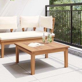 vidaXL Τραπέζι Κήπου Καφέ Μασίφ ξύλο teak