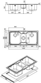 Νεροχύτης Apell Venezia 8312