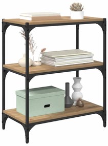 vidaXL Βιβλιοθήκη artisan δρυς 60 x 33 x 71 εκ Επεξεργασμένο ξύλο