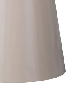 Τραπέζια σαλονιού Ginoze Inart σετ 2τεμ μέταλλο σε cappuccino απόχρωση