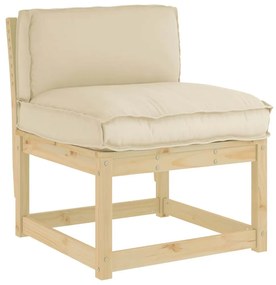 vidaXL Μαξιλάρι παλέτας για πλάτη Μπεζ 70 x 40 x 12 cm Ύφασμα Oxford