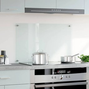 vidaXL Πλάτη Κουζίνας Διαφανής 80 x 50 εκ. από Ψημένο Γυαλί