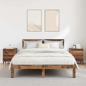 vidaXL Κομοδίνα  2 τμχ Παλιό Ξύλο 40x35x50 εκ. Κατασκευασμένο Ξύλο
