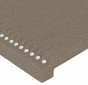 Σκελετός Κρεβατιού Χωρίς Στρώμα Taupe 140x200 εκ. Υφασμάτινο - Μπεζ-Γκρι