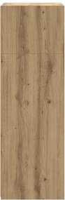 vidaXL Highboard Artisan Δρυς 70 x 41 x 124 εκ. Επεξεργασμένο Ξύλο