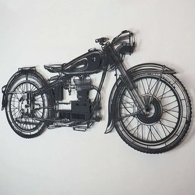 Διακοσμητικό Τοίχου Cafe Racer 507ATP1114 47x100cm Black Wallity Steel