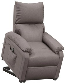 vidaXL Πολυθρόνα με Ανύψωση Taupe Υφασμάτινη