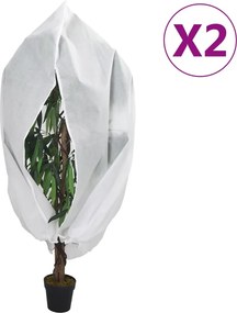 vidaXL Καλύμματα Φυτών Αντιπαγετικά Φερμουάρ 2τεμ. 70 γρ/μ² 1x1,55μ.