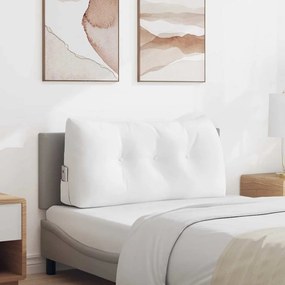 vidaXL Μαξιλάρι Πλάτης Λευκό 100 x 24 x 50 εκ ύφασμα