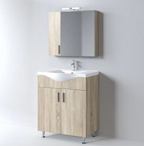 Martin Siena 75 Sonoma - Πάγκος με Νιπτήρα &amp; Καθρέπτη