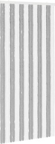 vidaXL Κουρτίνα εντόμων Chenille Γκρι και Λευκό 100 x 220 cm 100% PP