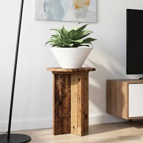 vidaXL Βάση φυτών 2 pcs Παλαιωμένο ξύλο Ø29,5 x 40 εκ.