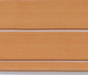 vidaXL Ματ Σκάφους Ριγέ Καφέ και Λευκό 240 x 60 cm EVA