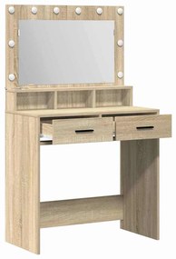 vidaXL Κομοδίνο Sonoma Δρυς 79 x 41 x 135 cm Επεξεργασμένο ξύλο