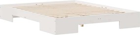 vidaXL Σκελετός Κρεβατιού Λευκό 150 x 200 cm