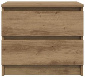 vidaXL Κομοδίνο Αρτισιανή Δρυς 50x40x43.5 εκ. από Επεξεργασμένο Ξύλο