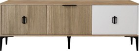 Έπιπλο Τηλεόρασης Δρυς / Λευκό GRICIR 150x35x18