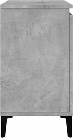 vidaXL Ντουλάπι Νιπτήρα Γκρι Σκυρ. 58x33x60 εκ. Επεξεργασμένο Ξύλο