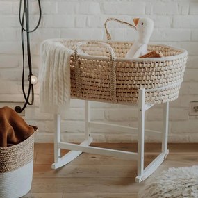 Καλαθούνα Χειροποίητη Moses Basket  Natural  Happy Moses