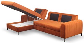 Γωνιακός καναπές Monte-Portokali-Aristeri