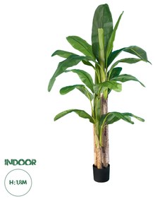 GloboStar® Artificial Garden BANANA TREE 20017 Τεχνητό Διακοσμητικό Φυτό Μπανανιά - Μπανανόδεντρο Υ180cm