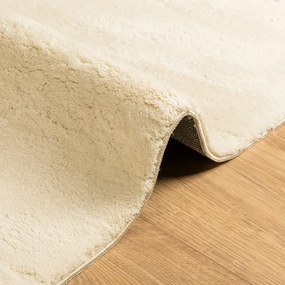 vidaXL Χαλί HUARTE με Κοντό Πέλος Μαλακό/ Πλενόμενο Κρεμ 80x250 εκ.