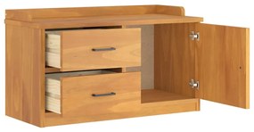 vidaXL Πάγκος διαδρόμου &quot;SANDNES&quot; 87x40x50 εκ. Πεύκο μασίφ ξύλο