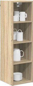 vidaXL Κρεμαστό ντουλάπι με αποθήκευση Δρύς Sonoma 30 x 29,5 x 100 εκ.