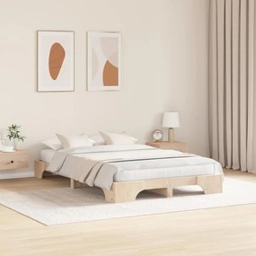 vidaXL Κρεβάτι 135x190 εκ. από Μασίφ Ξύλο Πεύκου