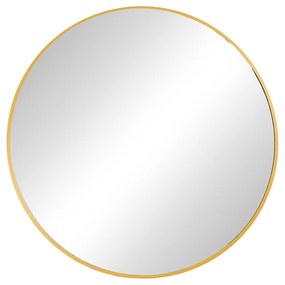 Καθρέπτης Nhaos Inart χρυσό αλουμίνιο Φ60x2.5εκ Model: 298-000013