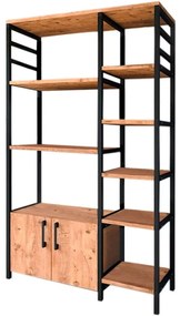 Ραφιέρα Benito 0229995 83,6x30,2x140,7cm Pine-Black