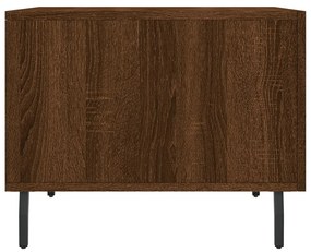 Τραπεζάκια Σαλονιού 2 τεμ Brown Oak 50x50x40 εκ Επεξ. Ξύλο - Καφέ