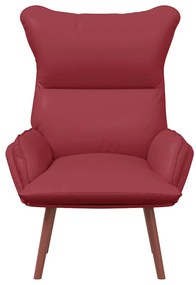 vidaXL Χαλαρωτική Πολυθρόνα Μπορντό 69 x 74 x 93 εκ. Τεχνητό δέρμα