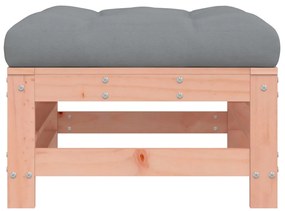 vidaXL Υποπόδια Κήπου με Μαξιλάρια 2 τεμ. από Μασίφ Ξύλο Ψευδοτσούγκας