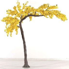 Τεχνητό Δέντρο Βουκαμβίλια 3930-6 320cm Yellow Supergreens Plastic, Fabric