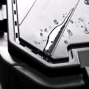 vidaXL Κάδος Κομποστοποίησης Μαύρος 93,3 x 93,3 x 80 εκ. 480 Λίτρων